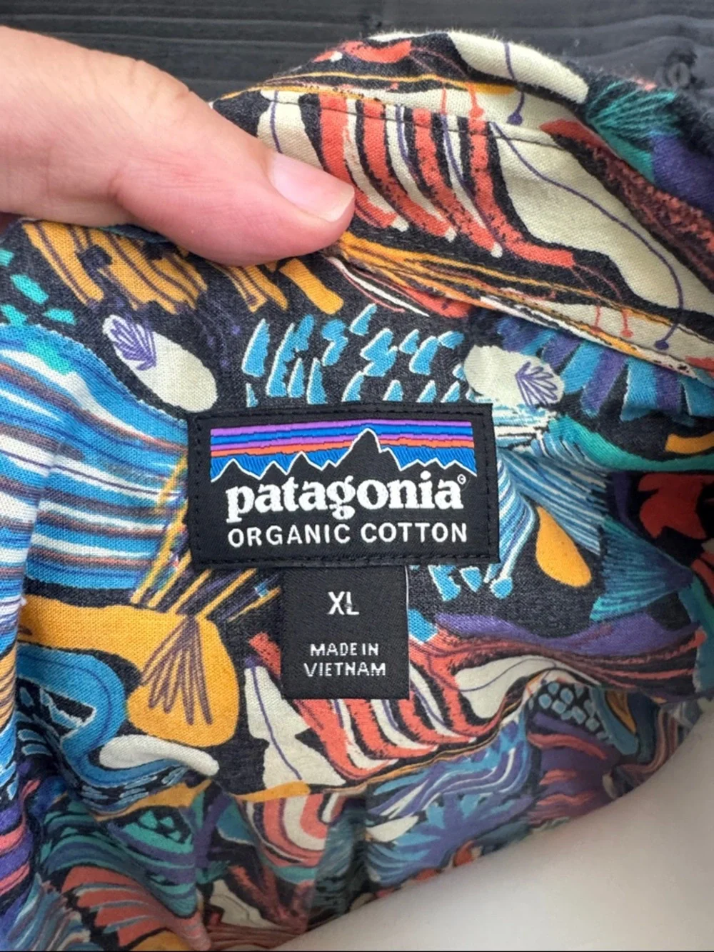 Patagonia Go To Shirt Joy Pitch Floral Button Down Organic Cotton Men’s XL